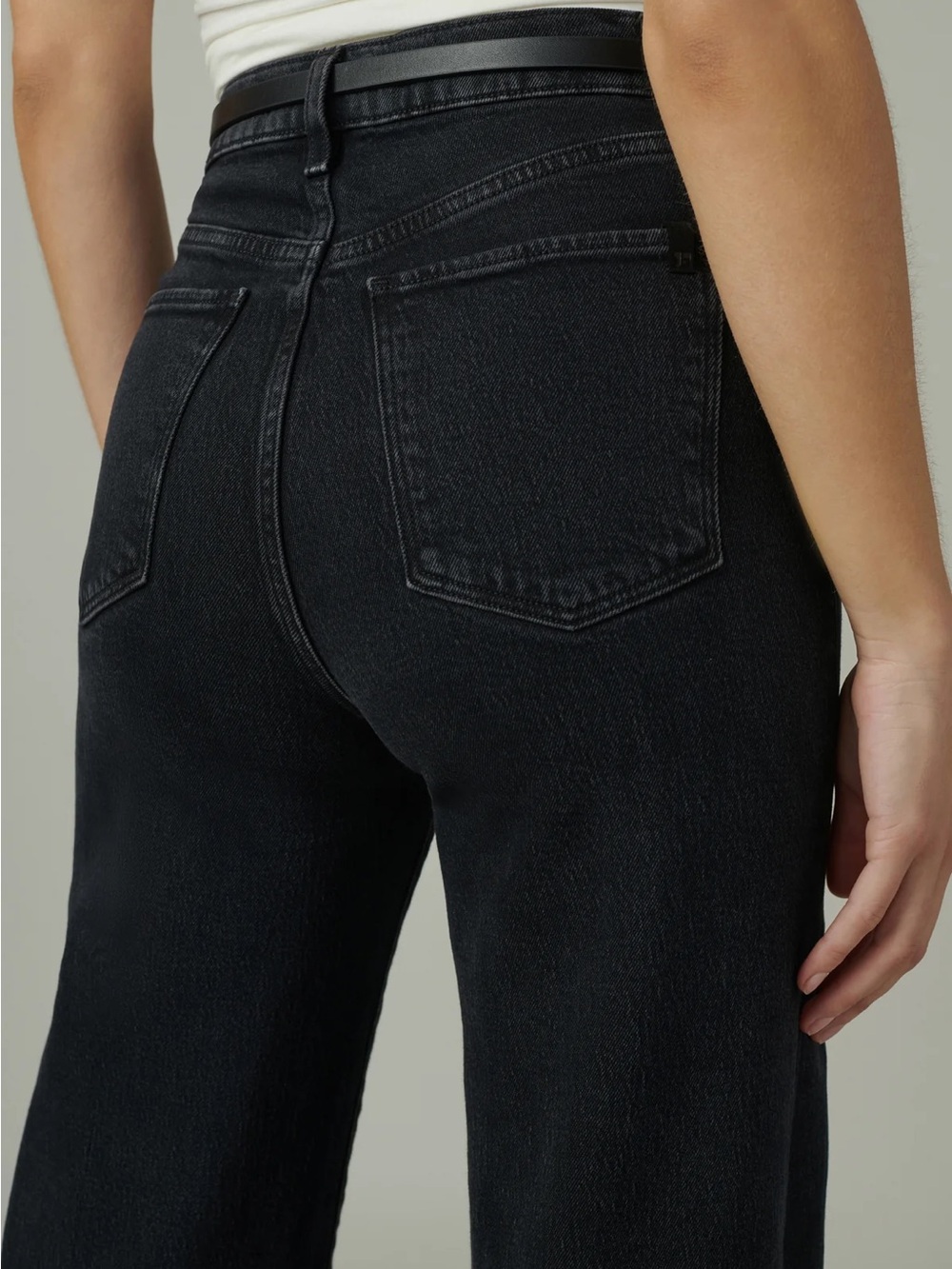 Joe’s Jeans Black The Mia High Rise Wide Leg Denim Jeans in Bewitched 27 - Picture 5 of 15